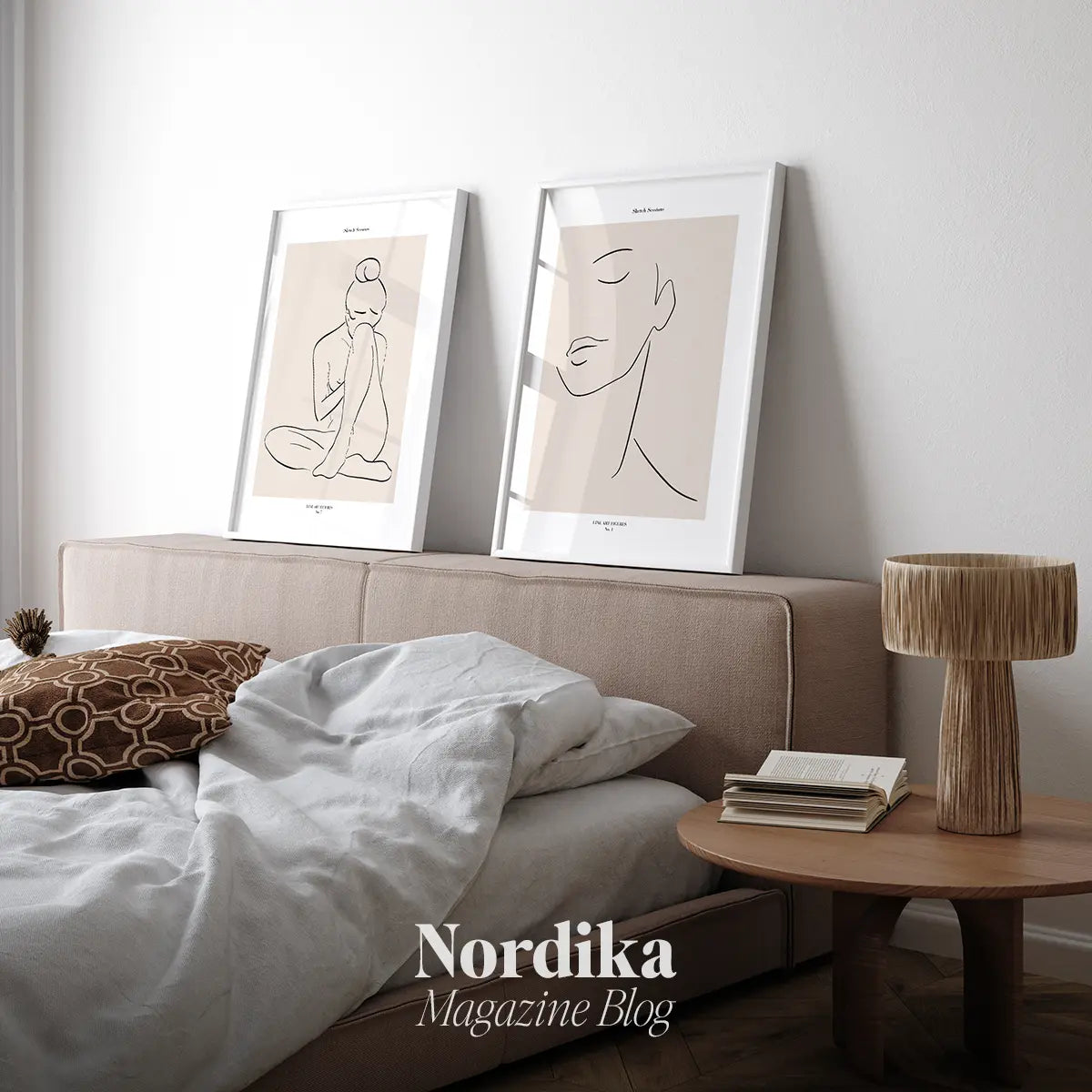 minimal yatak odasi poster