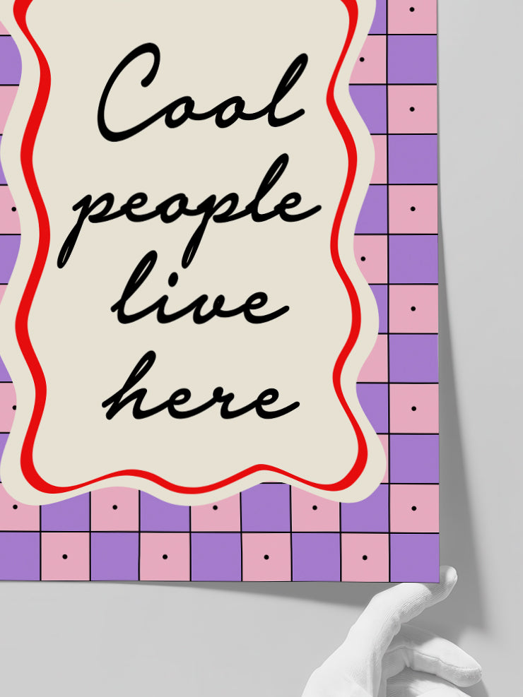 Cool People - Art Print  Poster