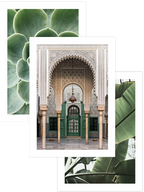 Green & Beige Synergy - Poster Seti