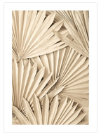 Bej Palmiye Yaprakları - Art Print