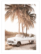 Cabriolet On The Beach - Art Print
