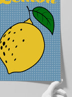 Retro Lemon - Art Print