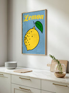 Retro Lemon - Art Print