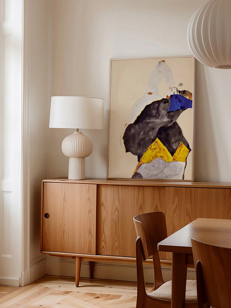 Egon Schiele Girl with Raised Elbows - Art Print Ürün ikincil görseli