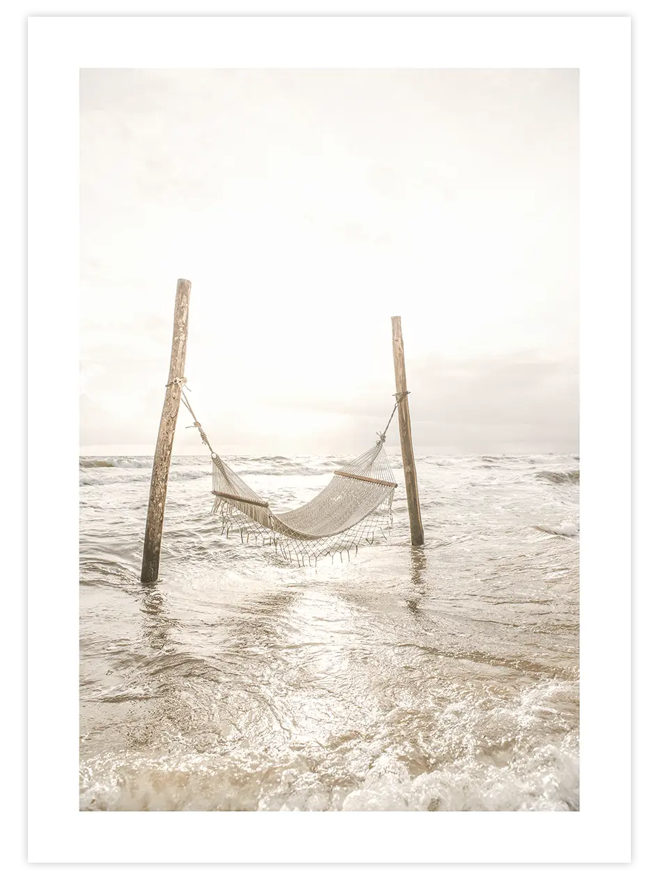 Deniz Ve Hamak - Art Print