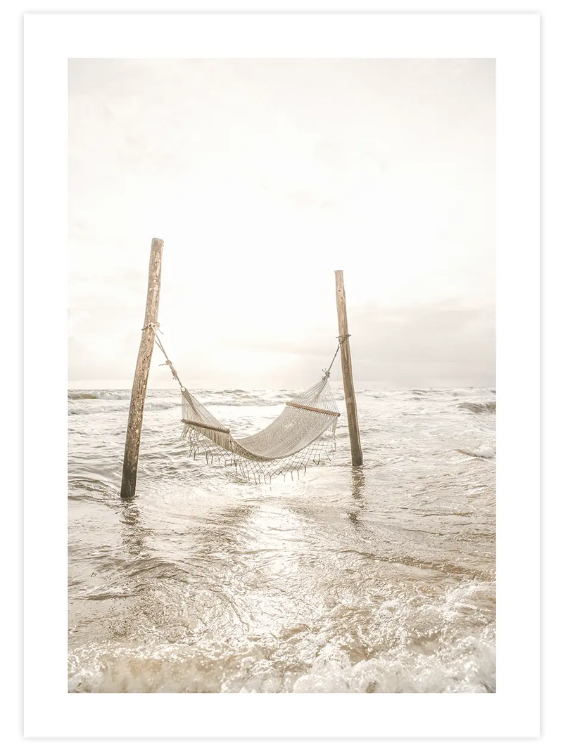 Deniz Ve Hamak - Art Print Fotoğraflar Poster