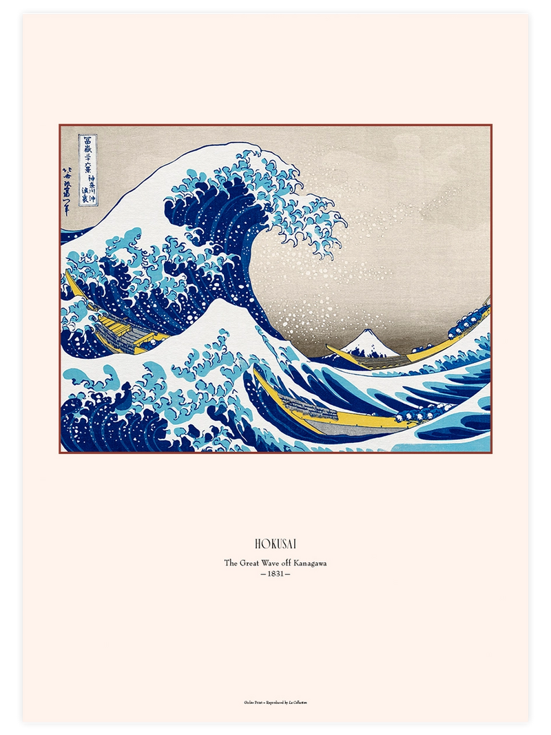 Hokusai, Büyük Dalga - Art Print Ünlü Ressamlar Poster