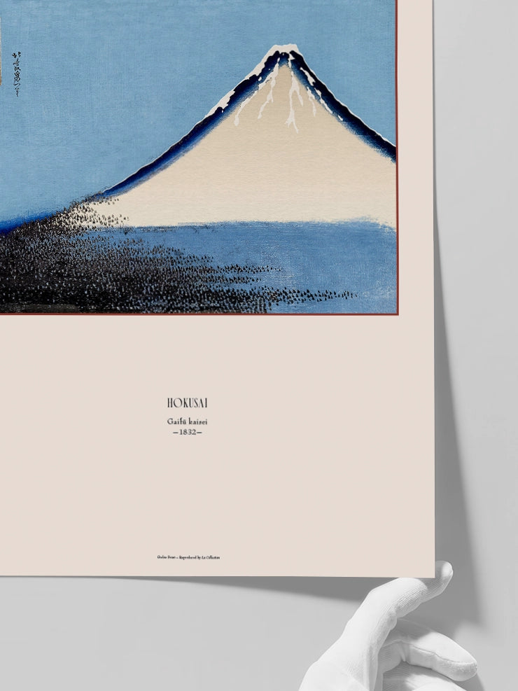 Hokusai, Fine Wind, Clear Morning - Art Print  Poster