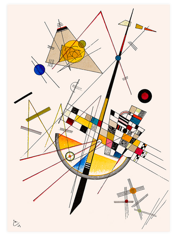 Kandinsky Delicate Tension - Poster Seti Duo