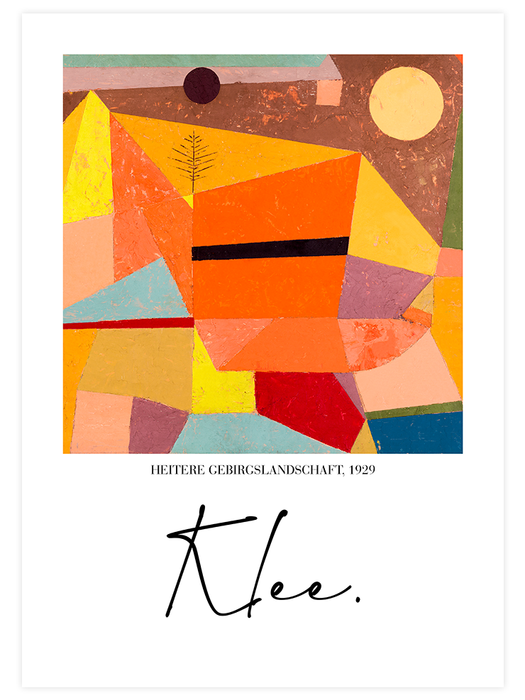 Paul Klee Joyful Mountain - Poster Seti Duo