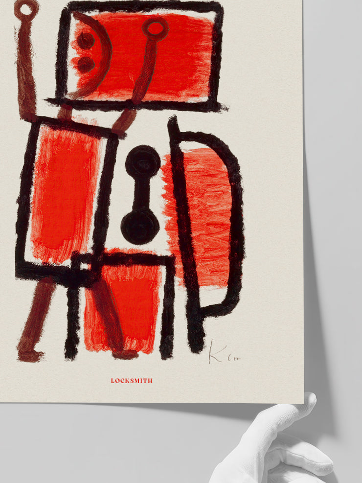 Paul Klee Locksmith - Art Print  Poster