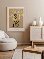 Egon Schiele Yellow Chrysanthemum - Art Print