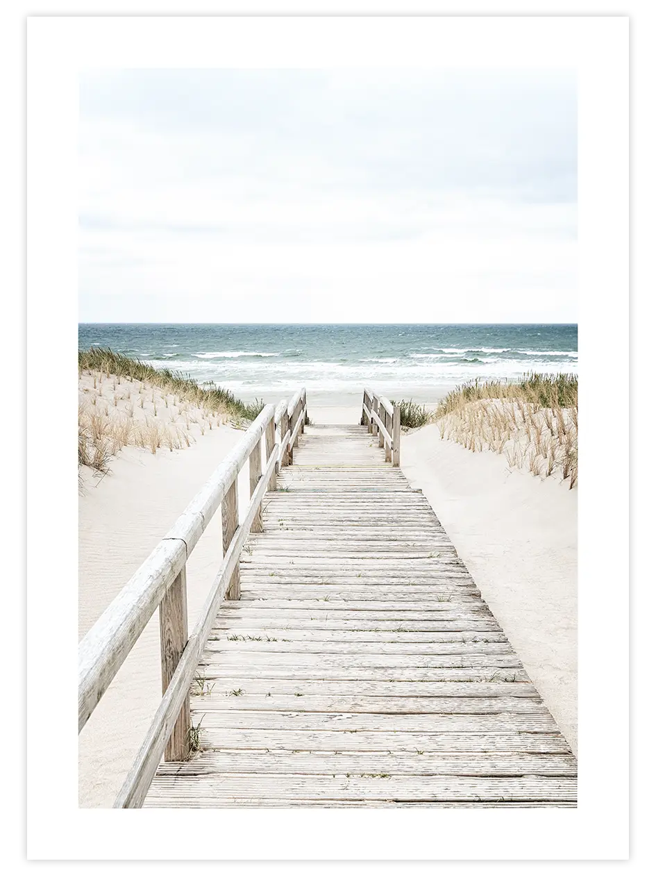 Way to the Beach - Art Print Ürün ana görseli