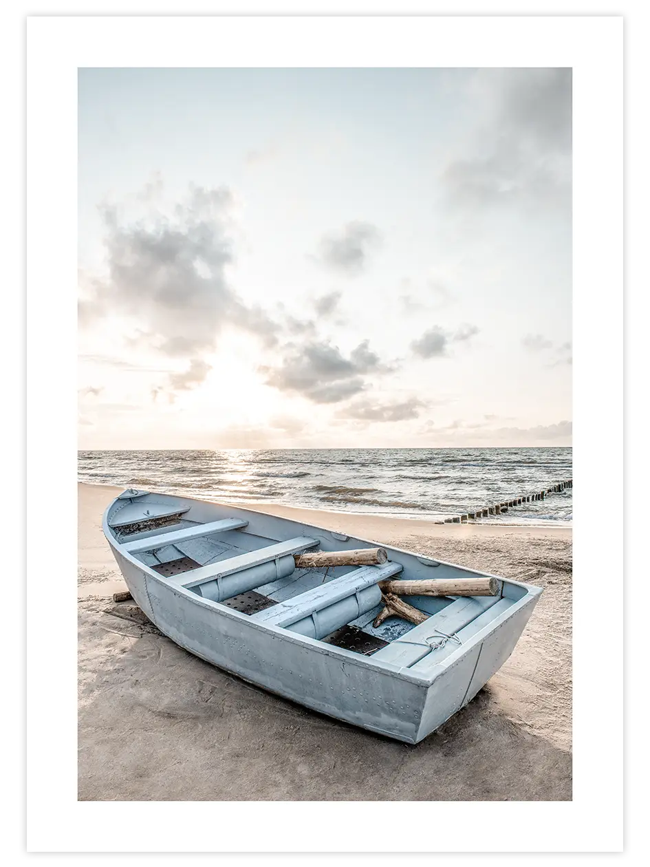 Mavi Tekne - Art Print Ürün ana görseli