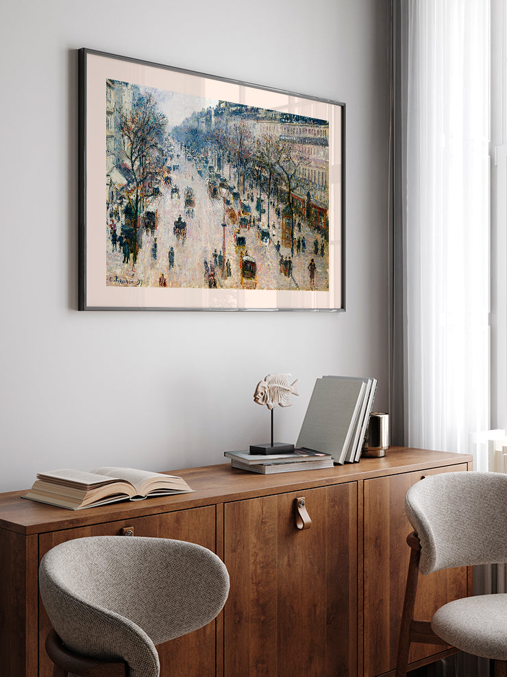Camille Pissarro The Boulevard - Art Print  Poster