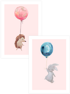 Uçan Tavşan & Kirpi - Poster Seti Duo