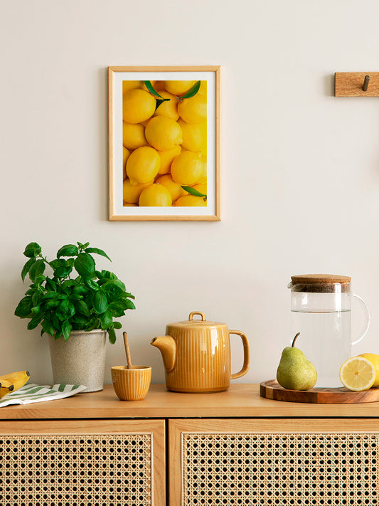 Sarı Limonlar Poster - Giclée Baskı