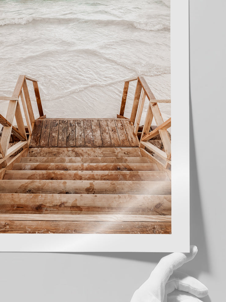 Let's Go To The Beach - Art Print  Poster