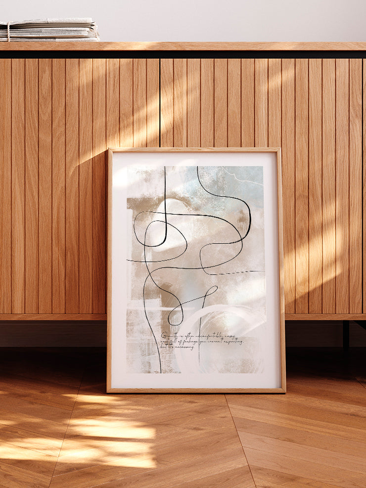 Abstract Lines N8 - Art Print  Poster