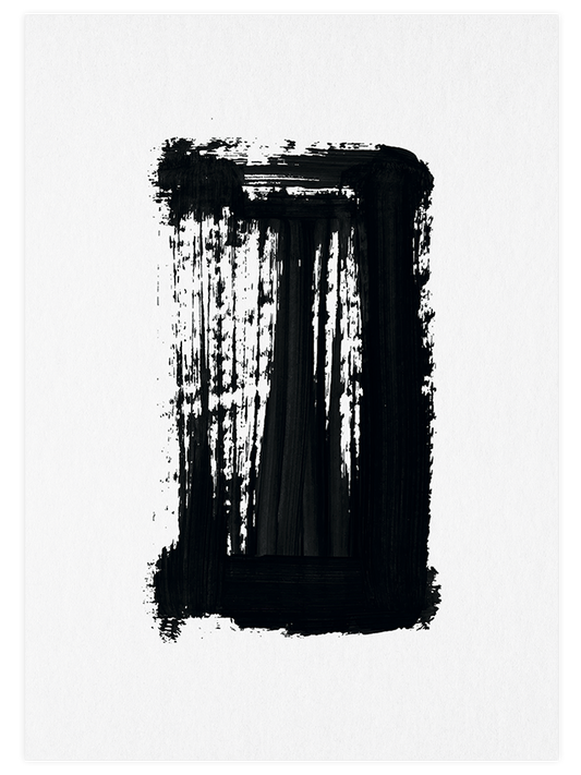 Black Stroke N2 Poster - Giclée Baskı