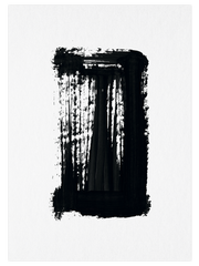 Black Stroke N2 Poster - Giclée Baskı