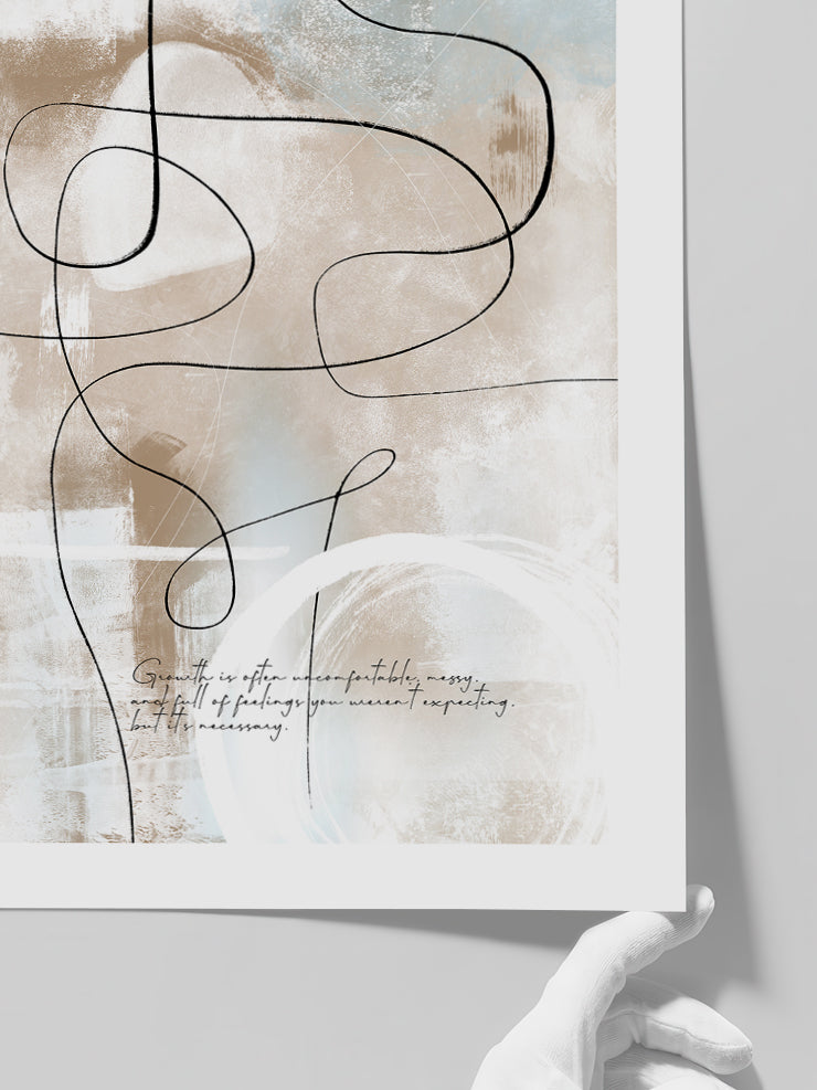 Abstract Lines N8 - Art Print  Poster