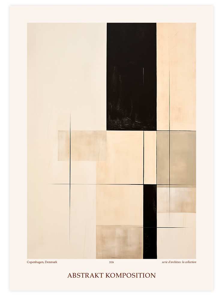 Abstrakt Komposition N2 - Art Print