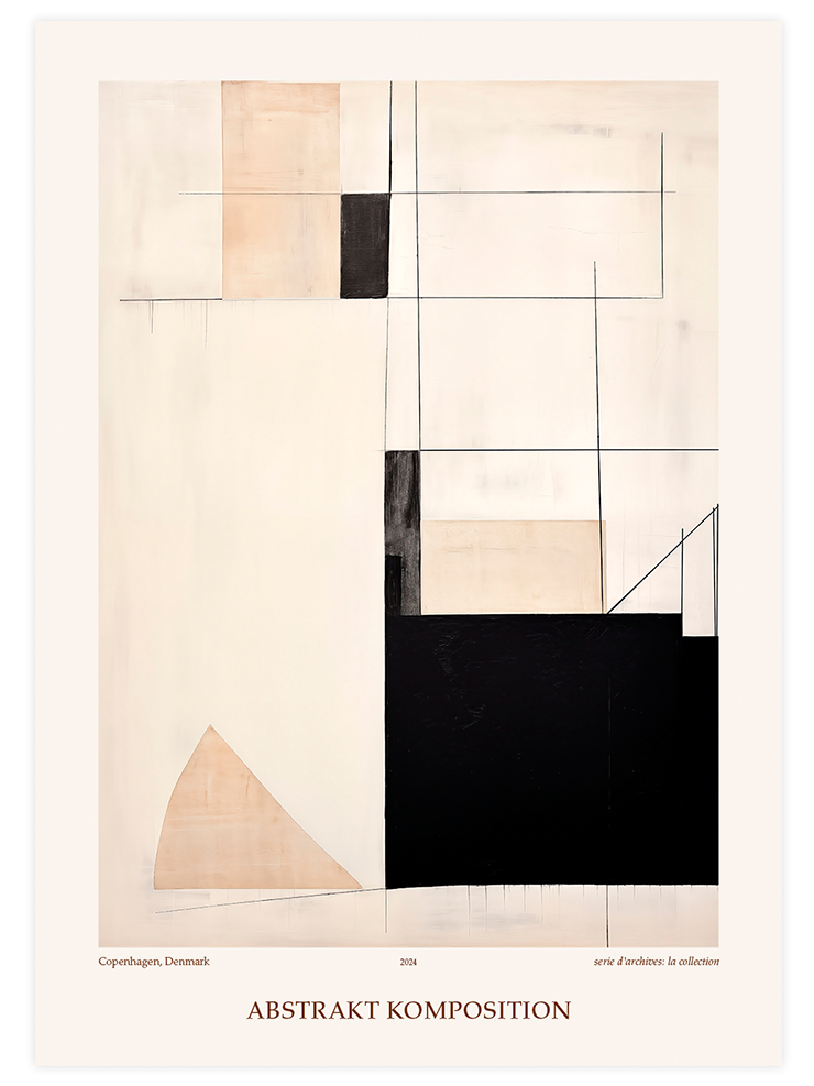 Abstrakt Komposition - Art Print