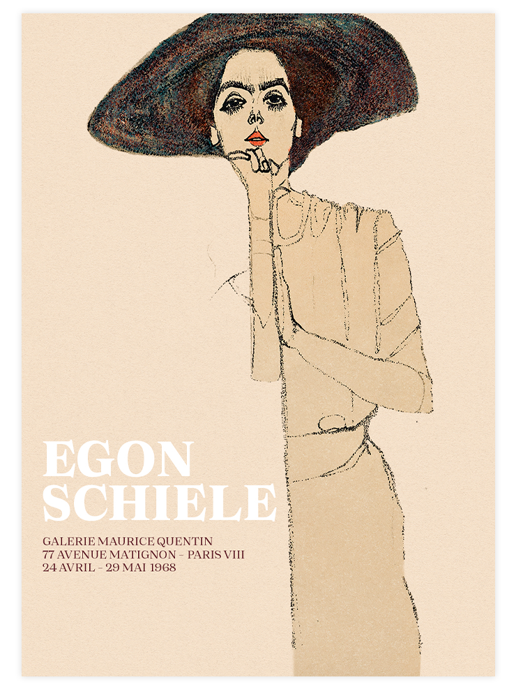 Egon Schiele Afiş N2 - Art Print Ürün ana görseli