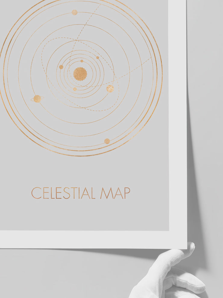 Celestial Map - Art Print  Poster