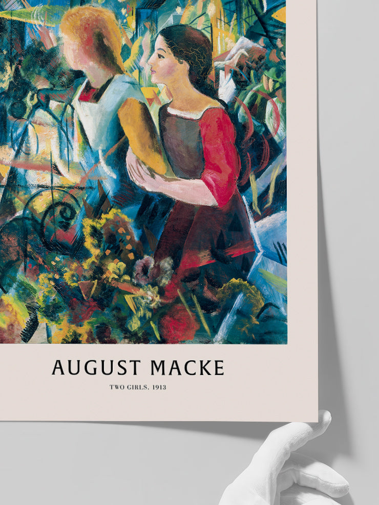 August Macke Two Girls - Art Print  Poster