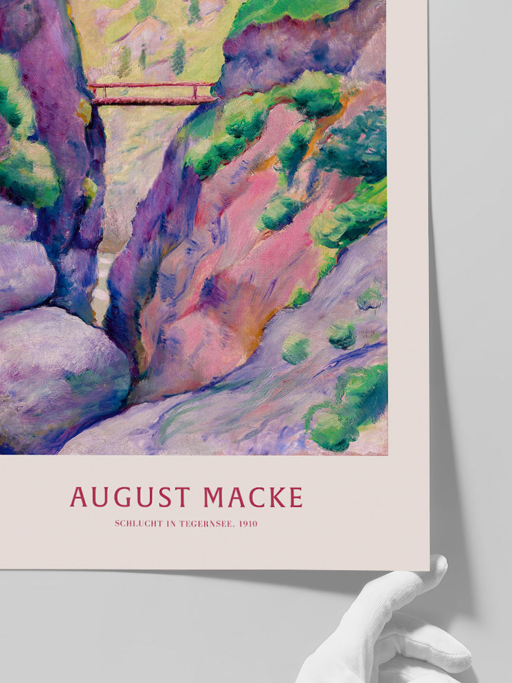 Macke Schlucht in Tegernsee - Art Print  Poster