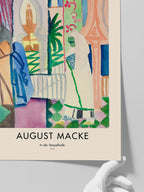 August Macke In the Temple Hall - Art Print