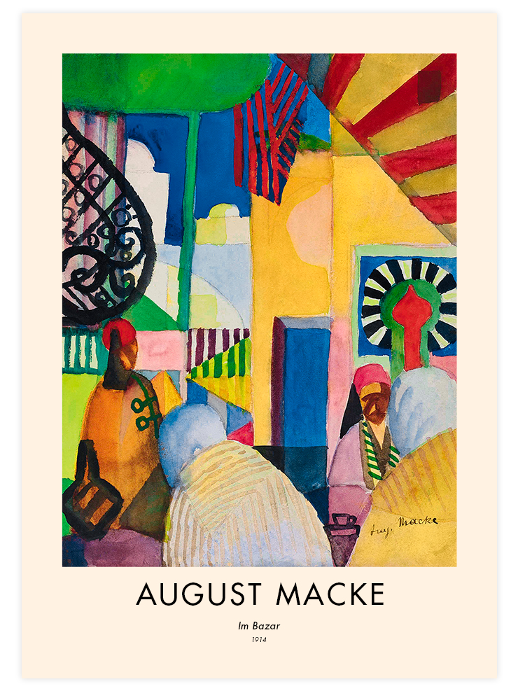 August Macke Bazar - Poster Seti Duo  Poster