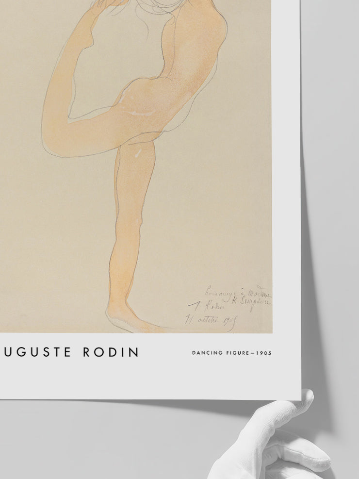 Rodin Dancing Figure - Art Print  Poster