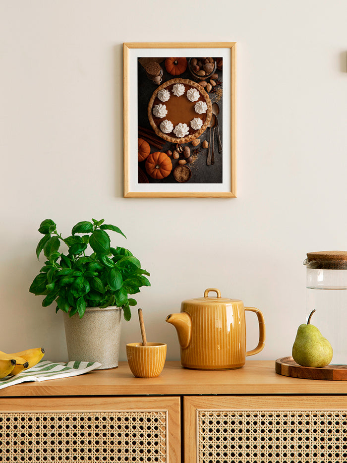 Balkabaklı Pasta - Art Print  Poster