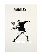 Banksy Flower Thrower - Art Print