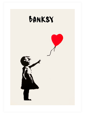 Banksy Girl with Balloon - Art Print