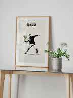Banksy Flower Thrower - Art Print