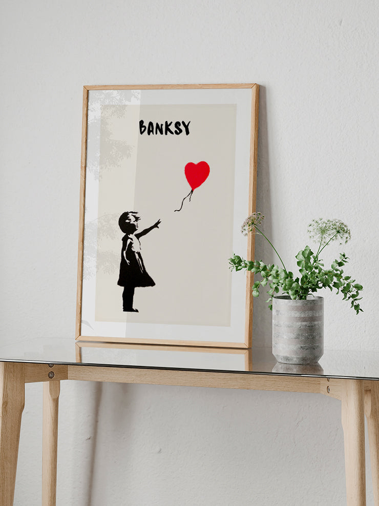 Banksy Girl with Balloon - Art Print  Poster