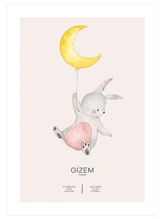 Tavşancık Kişiye Özel - Art Print