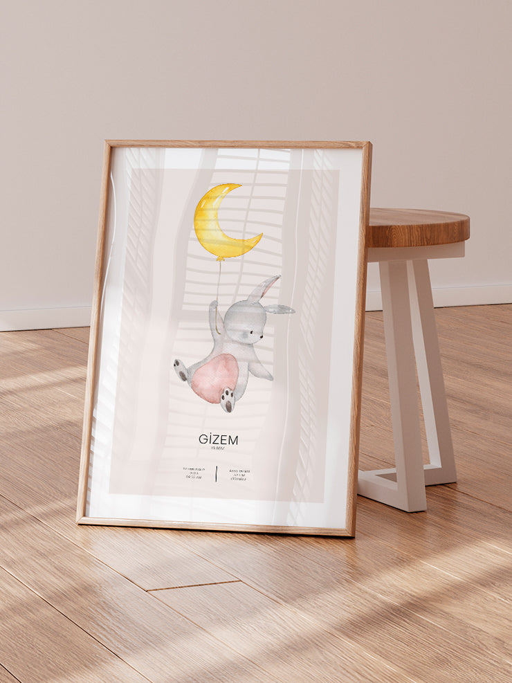 Tavşancık Kişiye Özel - Art Print  Poster