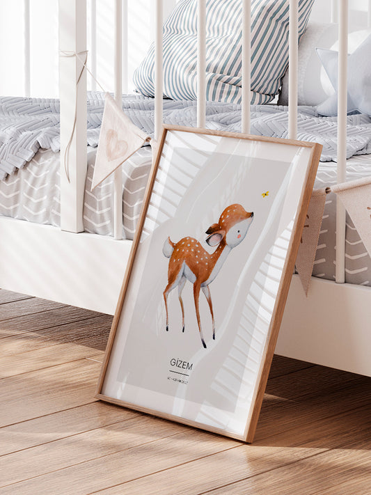 Bambi Kişiye Özel Poster - Giclée Baskı