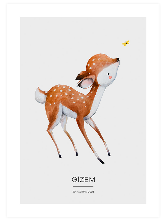Bambi Kişiye Özel - Art Print