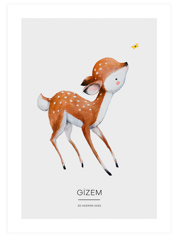 Bambi Kişiye Özel - Art Print