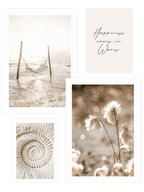 Happiness in Beige Poster Seti