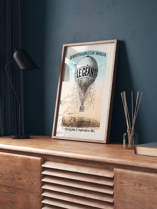 Vintage Le Géant Poster - Giclée Baskı