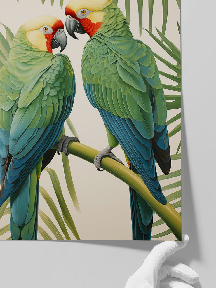 Papağan Çifti - Art Print  Poster
