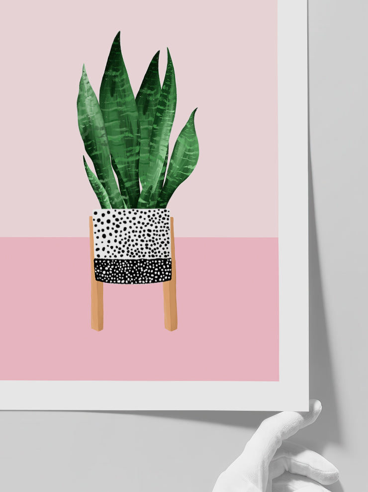 Puantiyeli Vazo N3 - Art Print