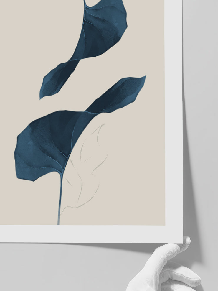 Blue Marine N2 - Art Print  Poster